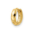 Single 14k D/C Hinged Hoop Earring