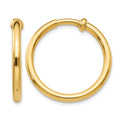 14k Non-Pierced Hoops Earrings