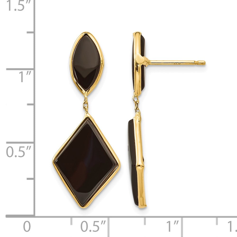 14k Onyx Dangle Earrings