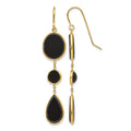 14k Onyx Geometric Dangle Earrings