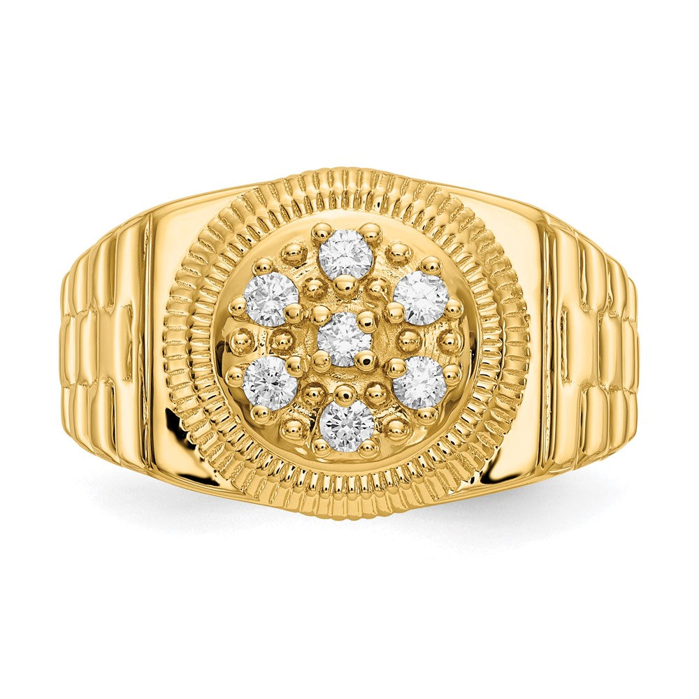 14k AA Diamond men's ring