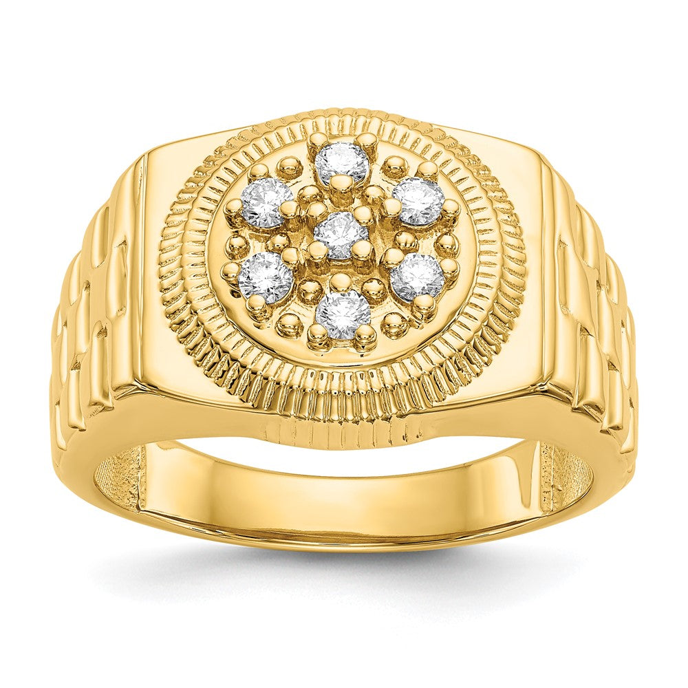 14k AA Diamond men's ring