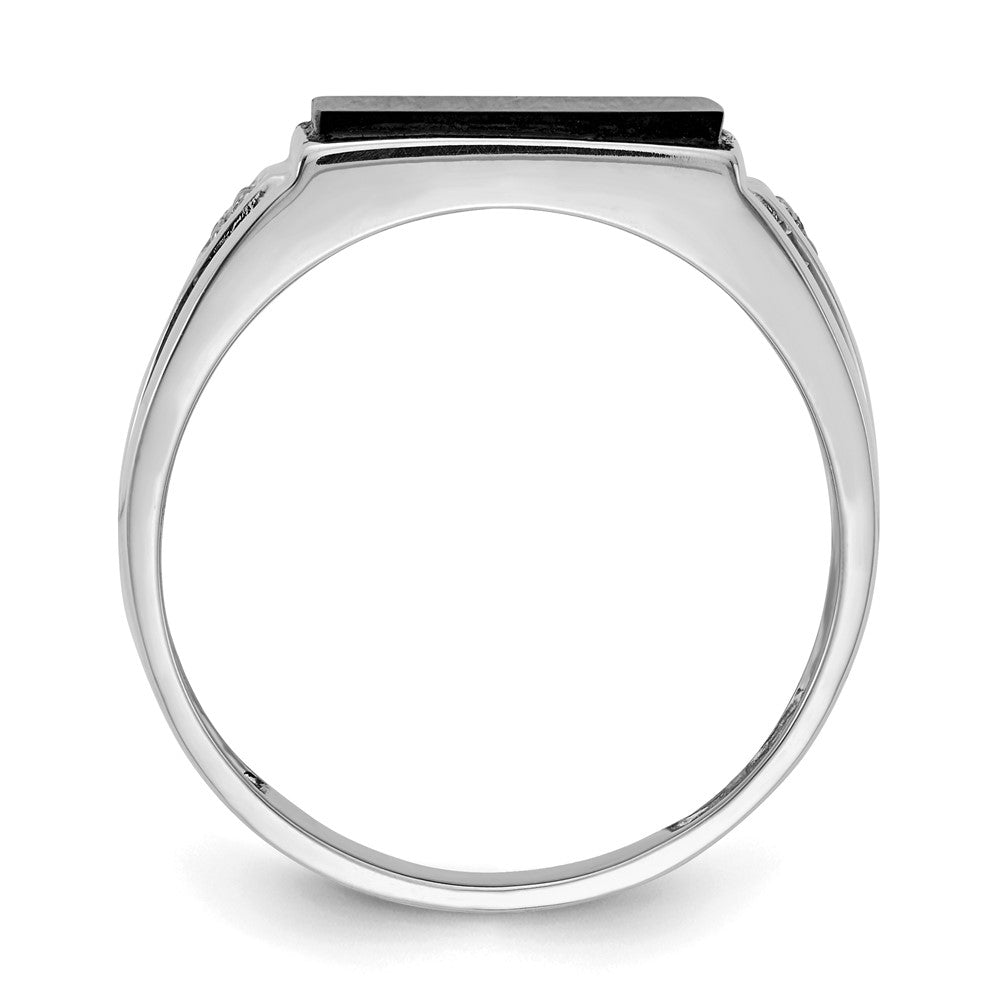 14k White Gold VS Diamond men's ring