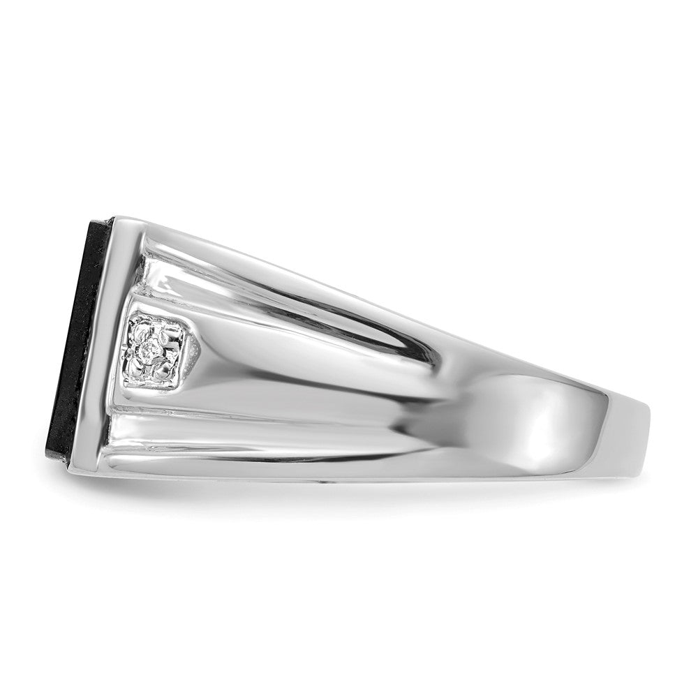 14k White Gold VS Diamond men's ring