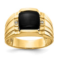 14k AAA Diamond men's ring