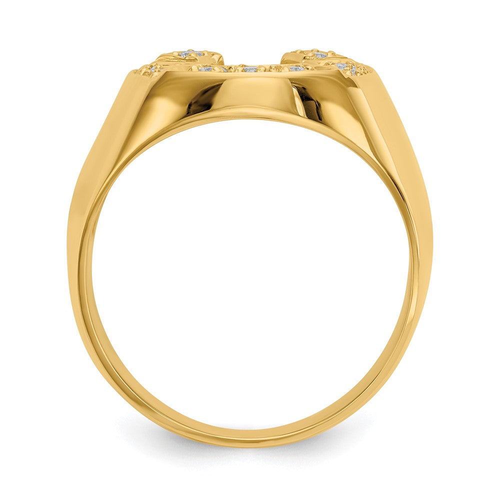 14k AA Diamond men's ring