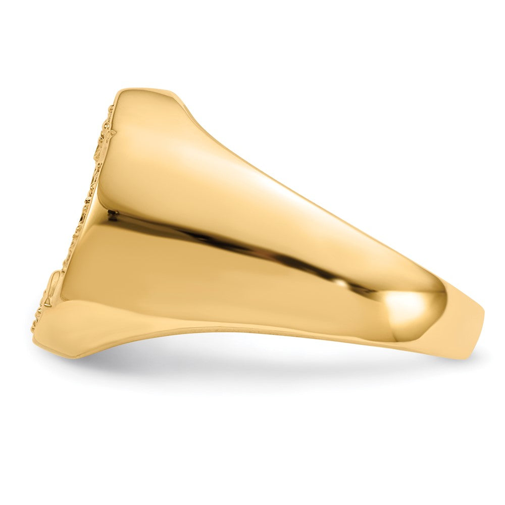 14k A Diamond men's ring
