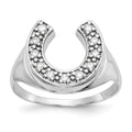 14k White Gold AA Diamond men's ring