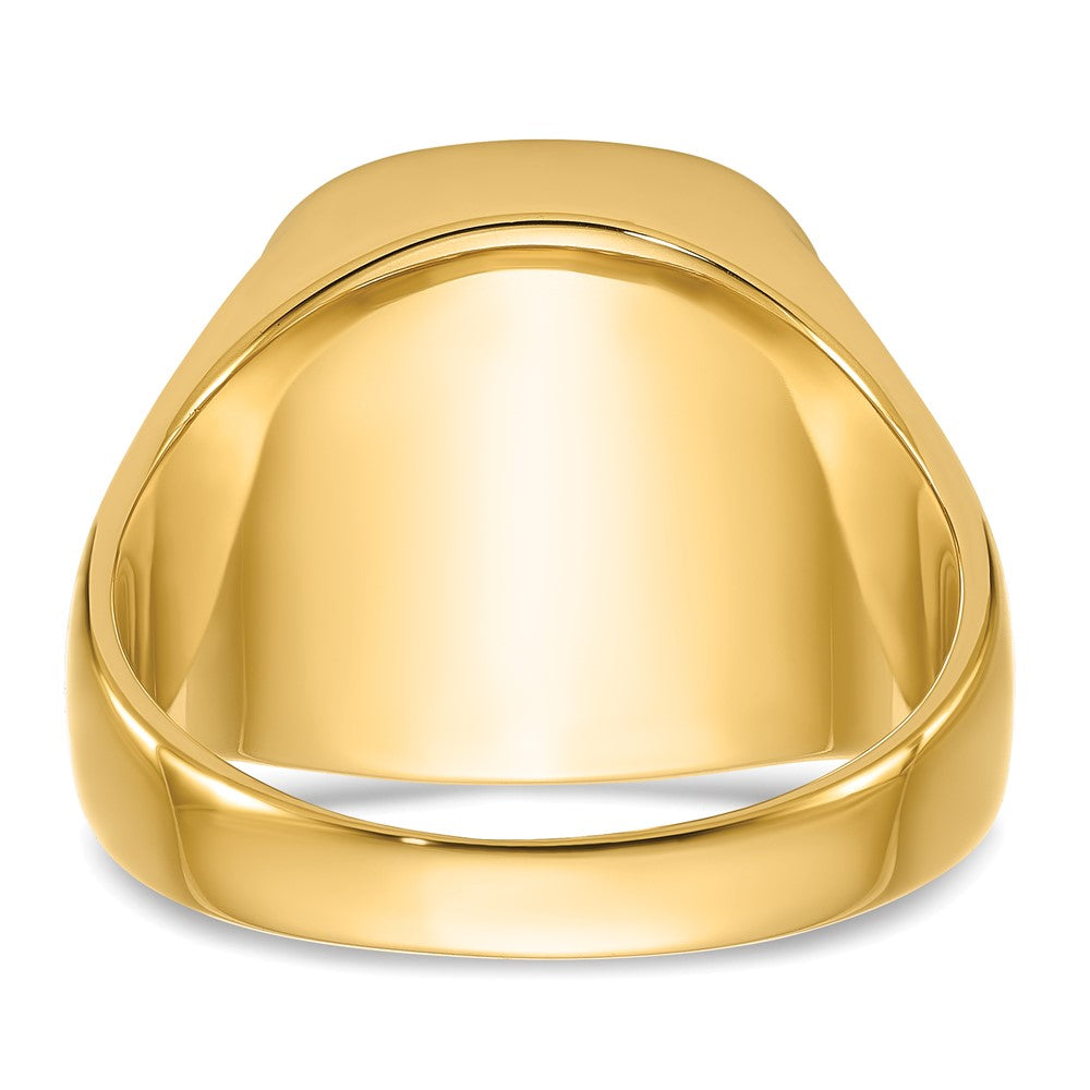 14k Men's Polished & Textured w/ Black Enamel & Onyx Masonic Ring