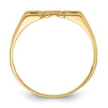 14k Squared Top Hollowed Out D Diamond DAD Ring Mounting
