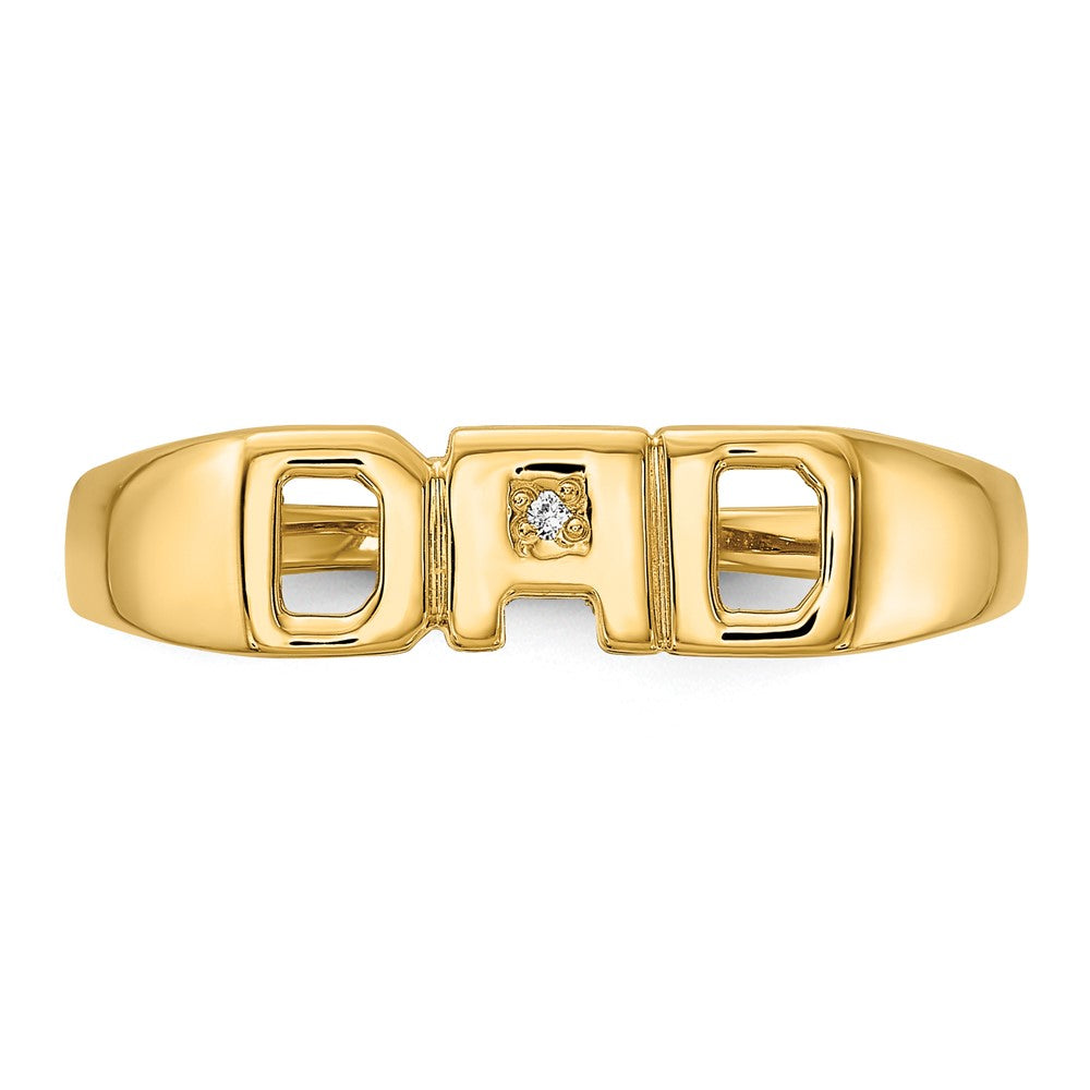 14k A Diamond men's ring