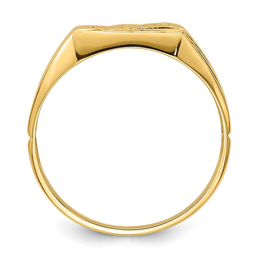 14k A Diamond men's ring