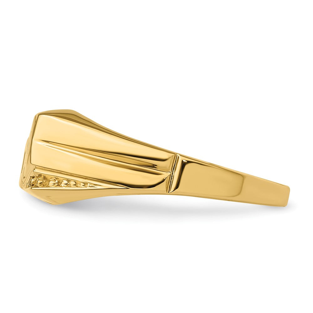 14k A Diamond men's ring