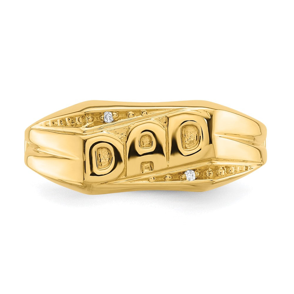 14k A Diamond men's ring