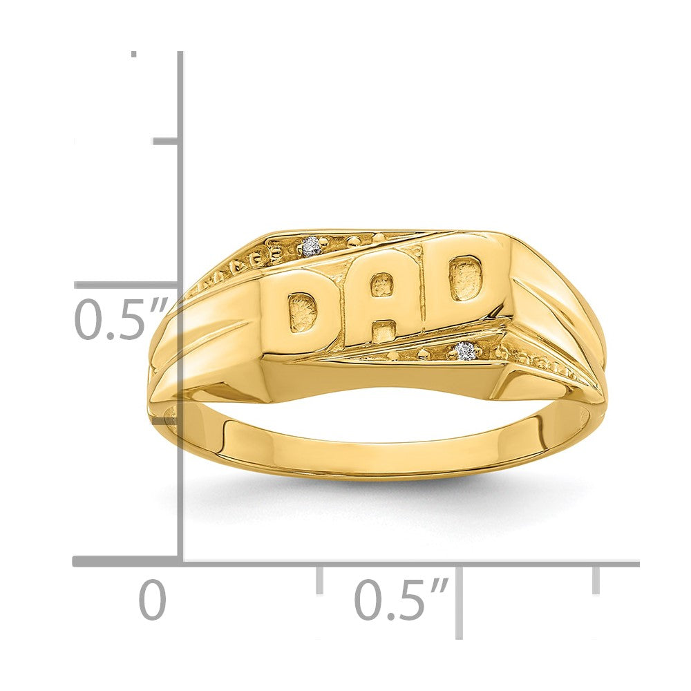 14k AAA Diamond men's ring