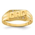 14k A Diamond men's ring