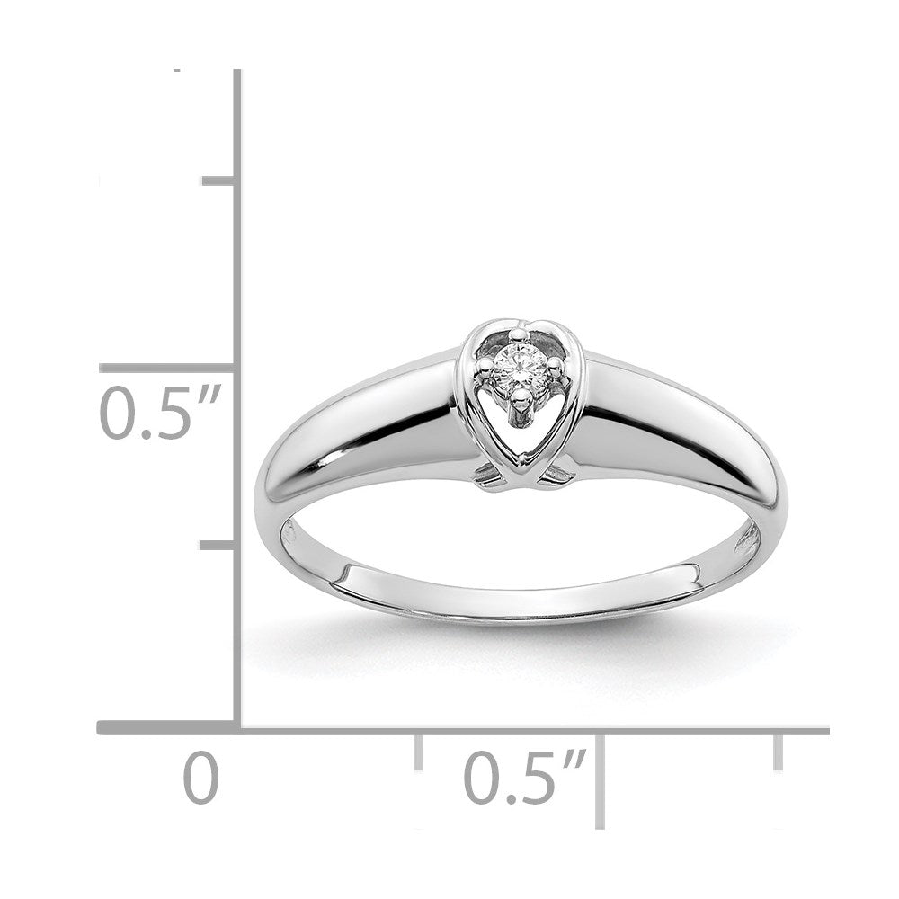 14k White Gold AAA Diamond ring