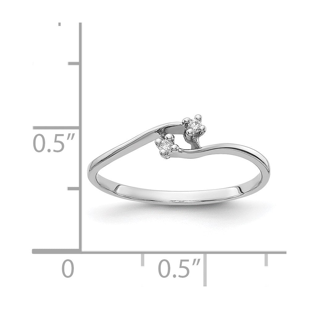 14k White Gold AA Diamond ring