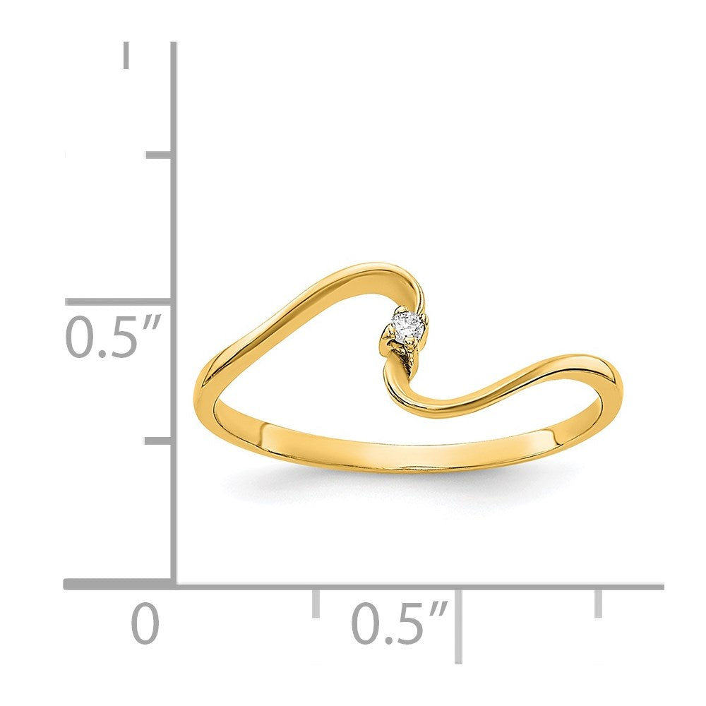 14k AA Diamond ring