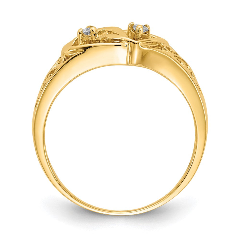 14k VS Diamond heart ring
