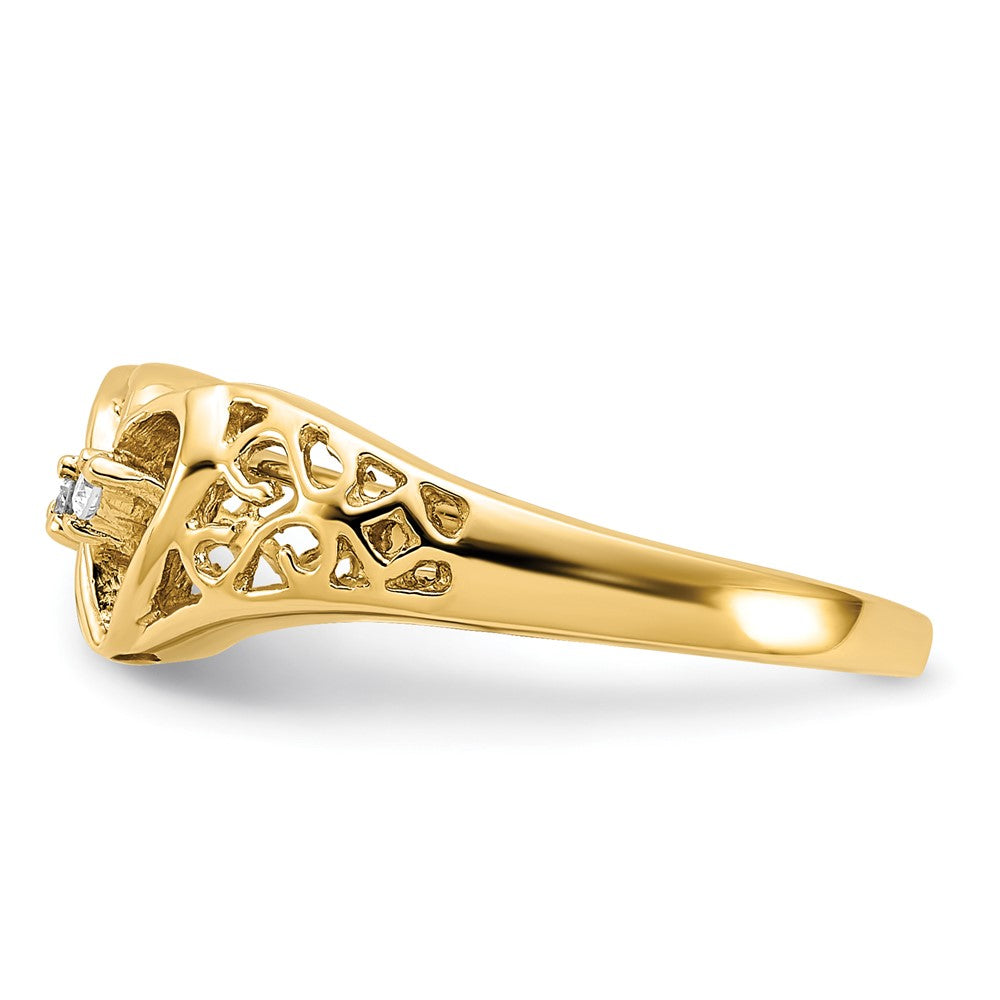 14k VS Diamond heart ring