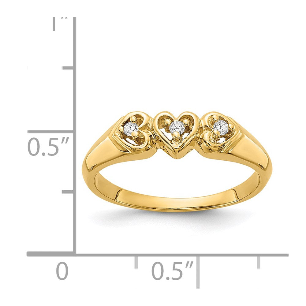 14k VS Diamond heart ring