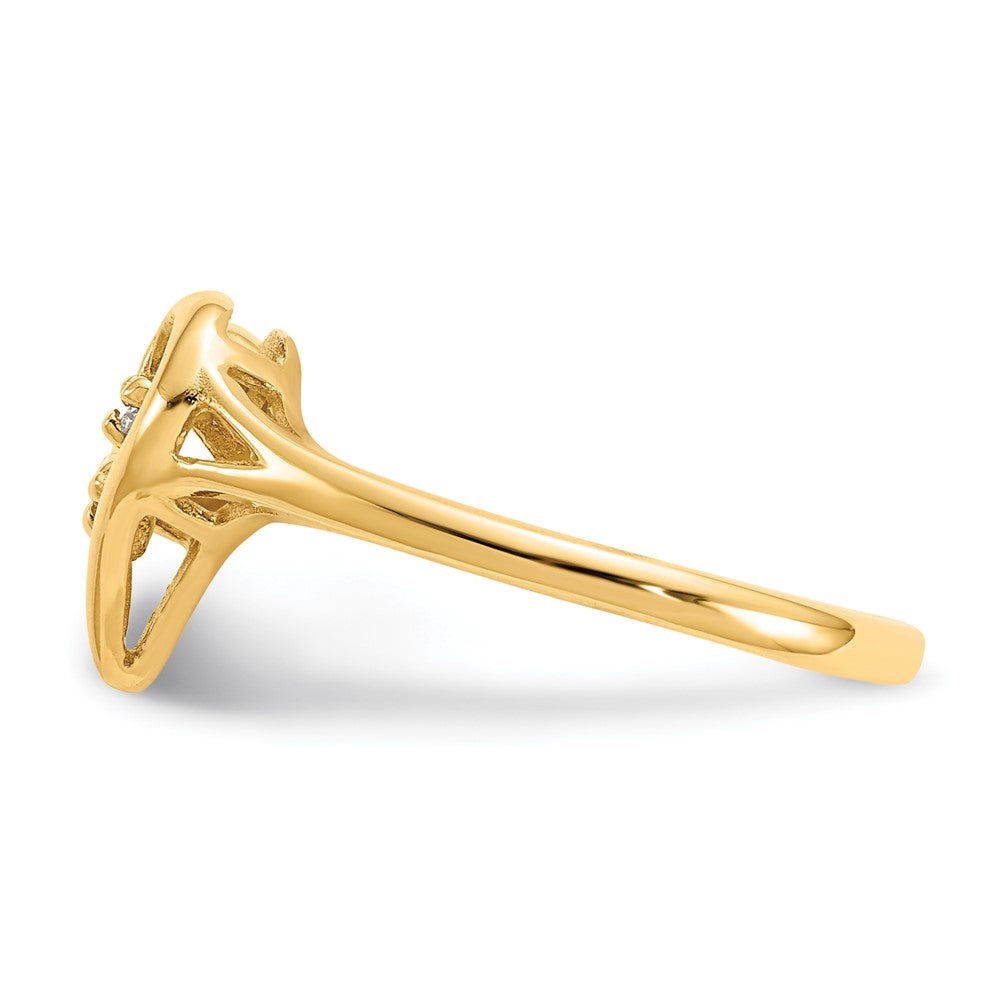 14k VS Diamond heart ring