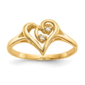 14k VS Diamond heart ring