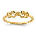 14k Polished Pearl Ring Mounting