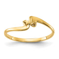 14k Polished Pearl Ring Mounting