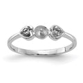 14k White Gold Polished Diamond & Pearl Ring Mounting