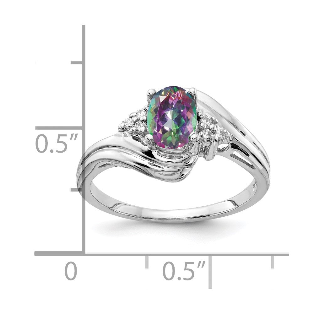 14k White Gold AA Diamond ring
