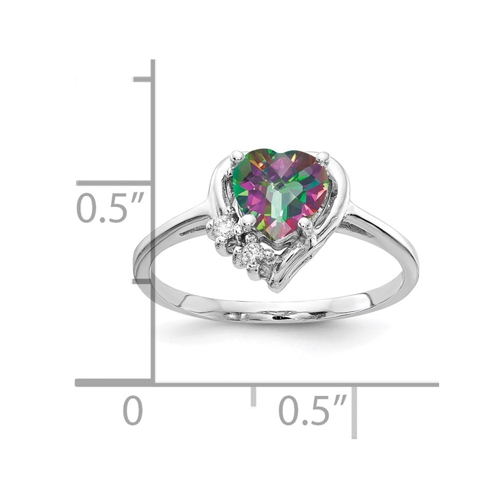 14k White Gold AA Diamond ring