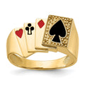 14k Poker Ring Mounting