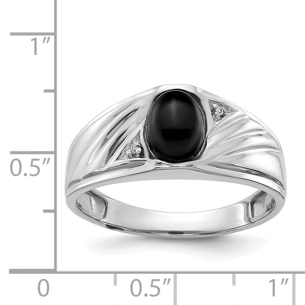 14k White Gold VS Diamond Men's Ring