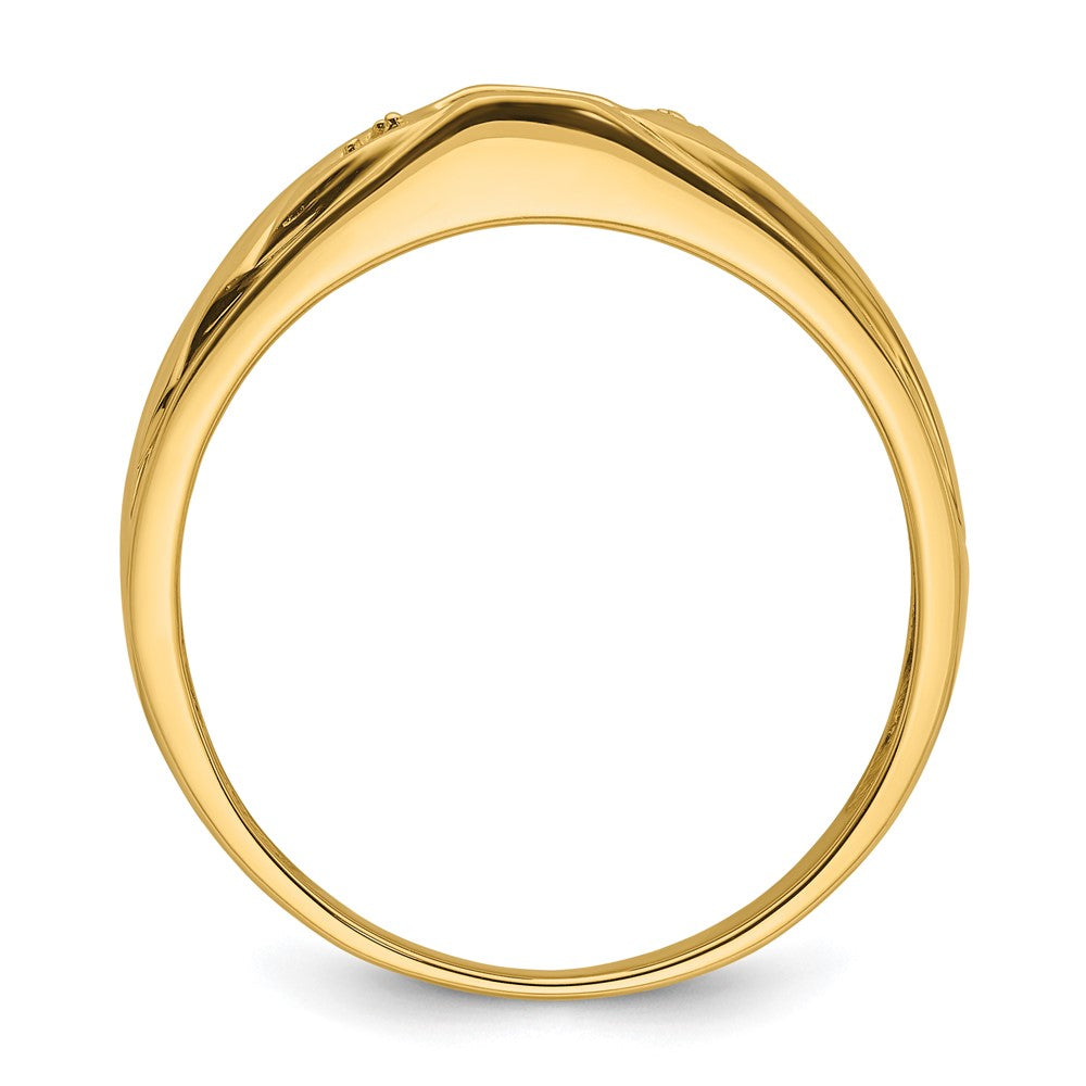 14k Mens Diamond and Onyx Ring Mounting