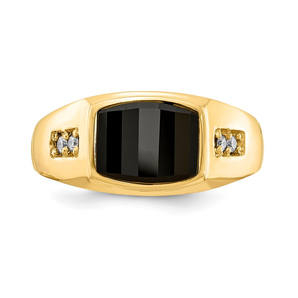14k AA Diamond men's ring