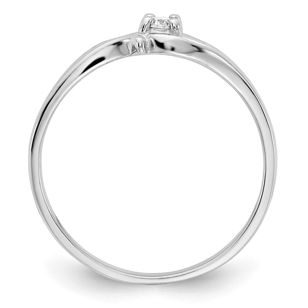 14k White Gold AAA Diamond ring