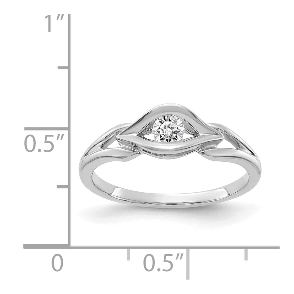 14k White Gold VS Diamond ring