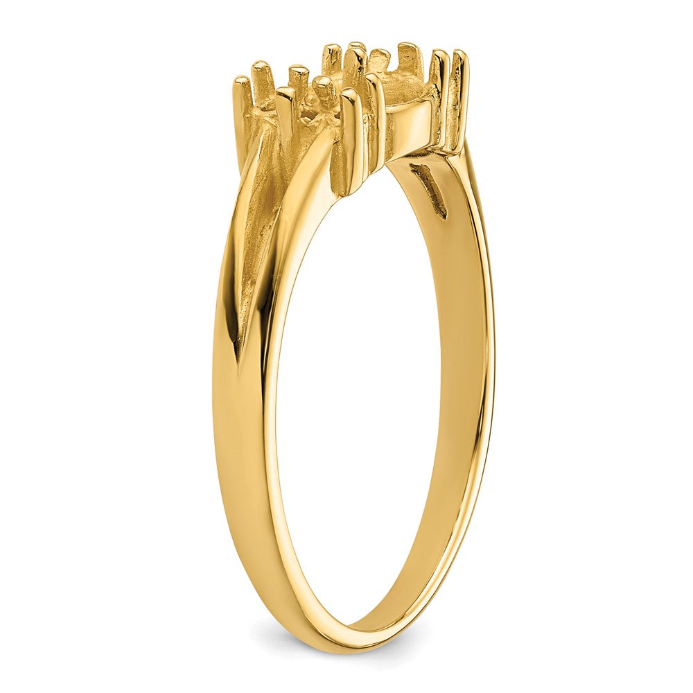 14k Diamond & 6mm Pearl Ring Mounting