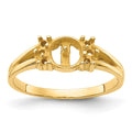 14k Diamond & 6mm Pearl Ring Mounting