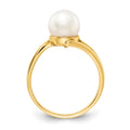 14k 7.5mm FW Cultured Pearl ring