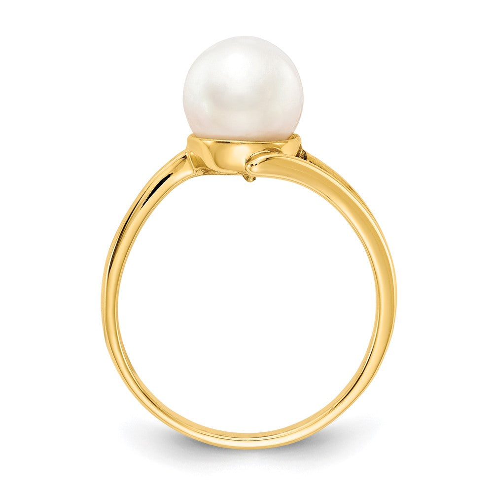 14k 7.5mm FW Cultured Pearl ring