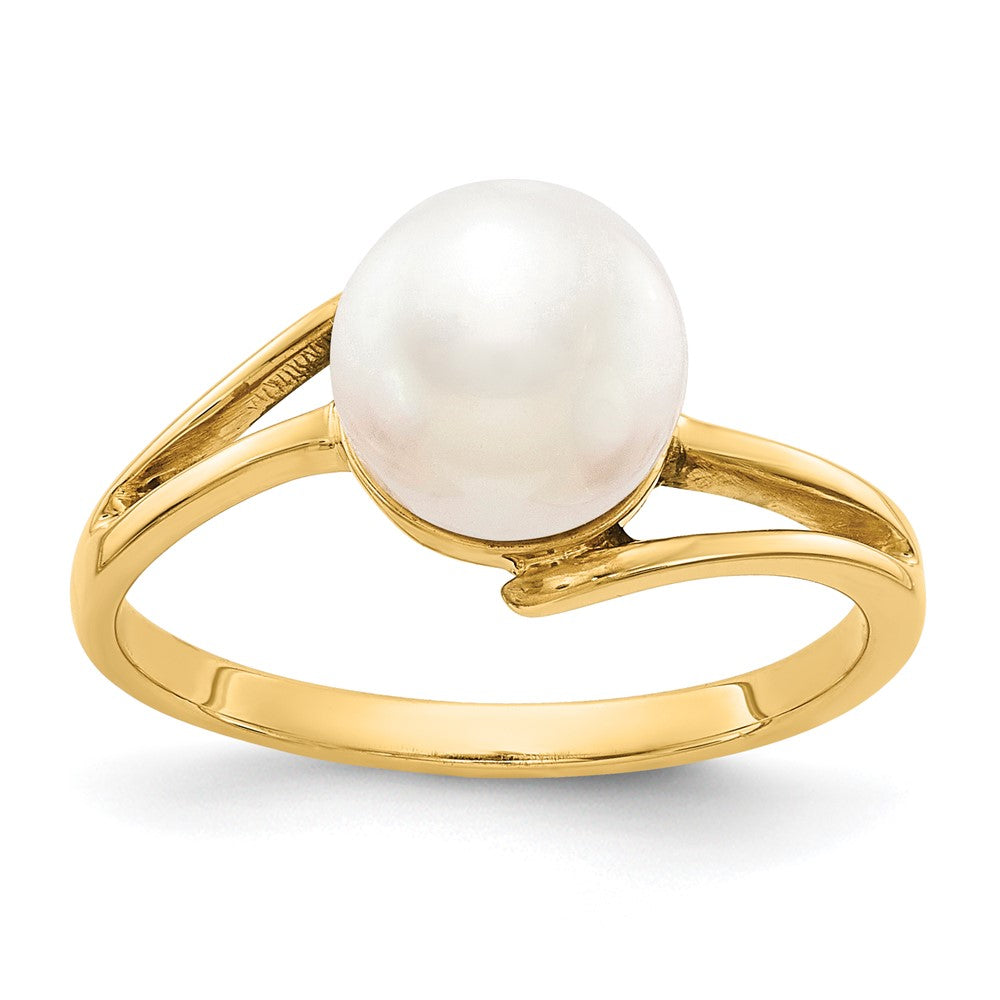 14k 7.5mm Pearl Ring Mounting