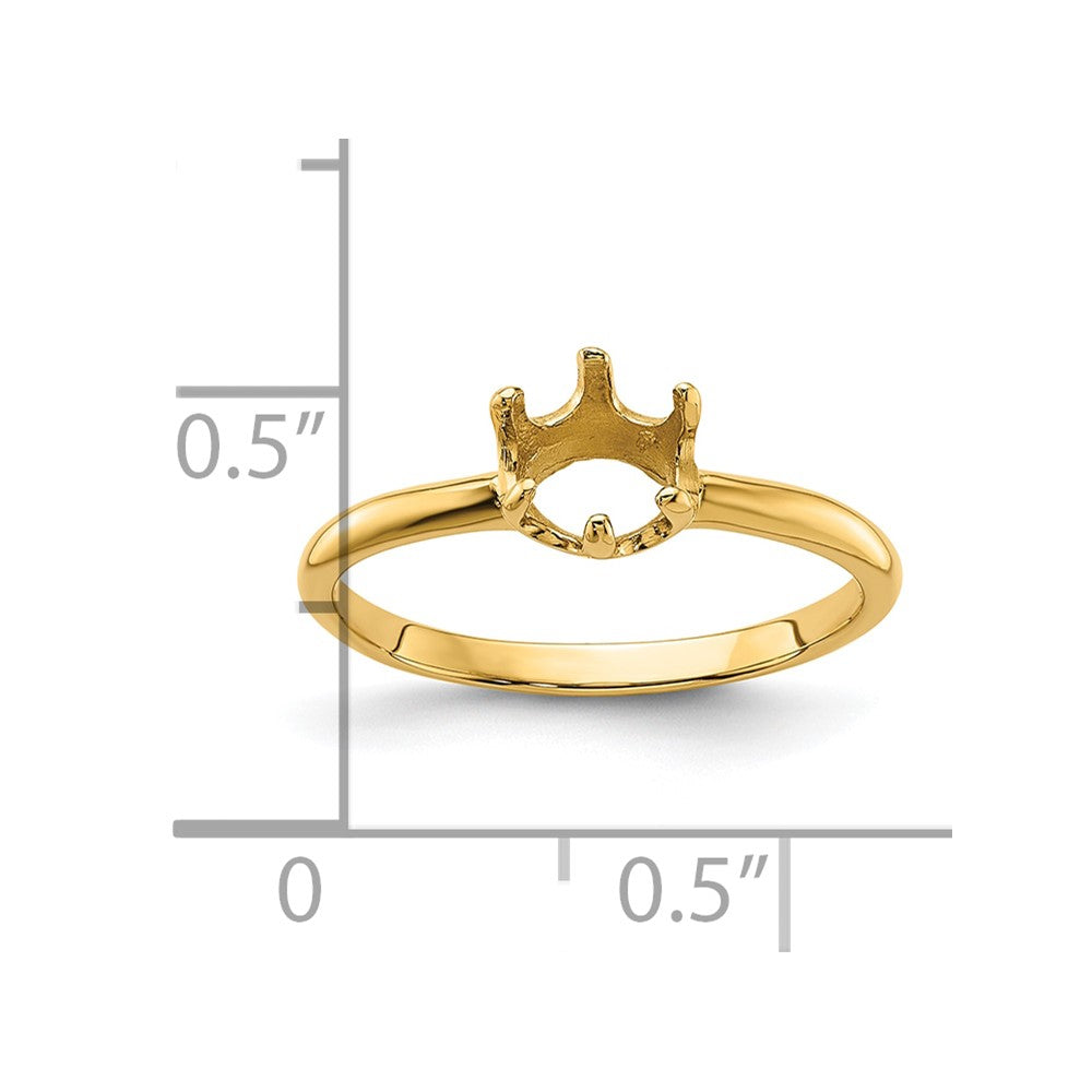 14k 5.5mm Pearl Ring Mounting