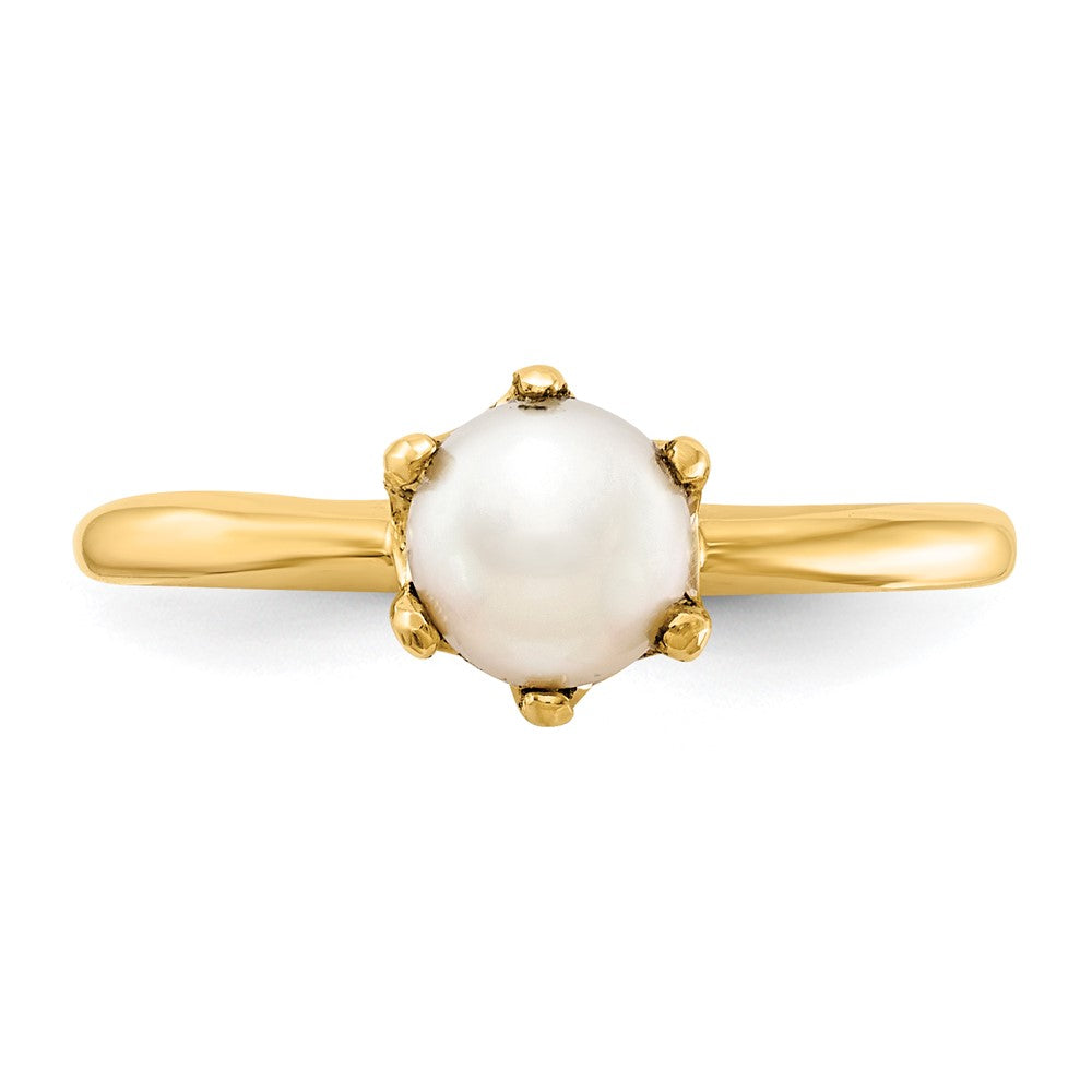 14k 5.5mm FW Cultured Pearl ring