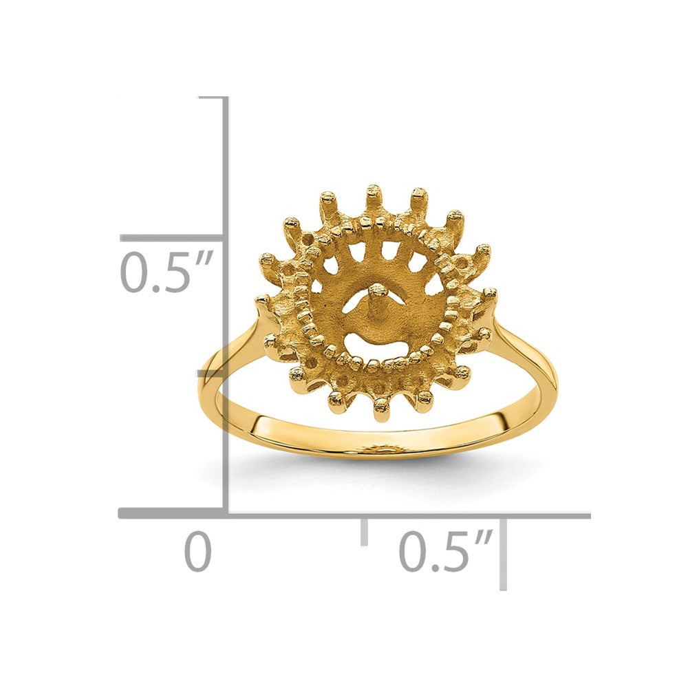 14k 7.5mm Pearl & Diamond Ring Mounting