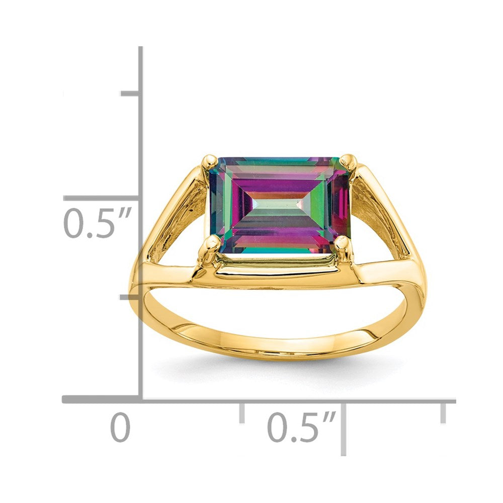 14k Mystic Topaz Ring