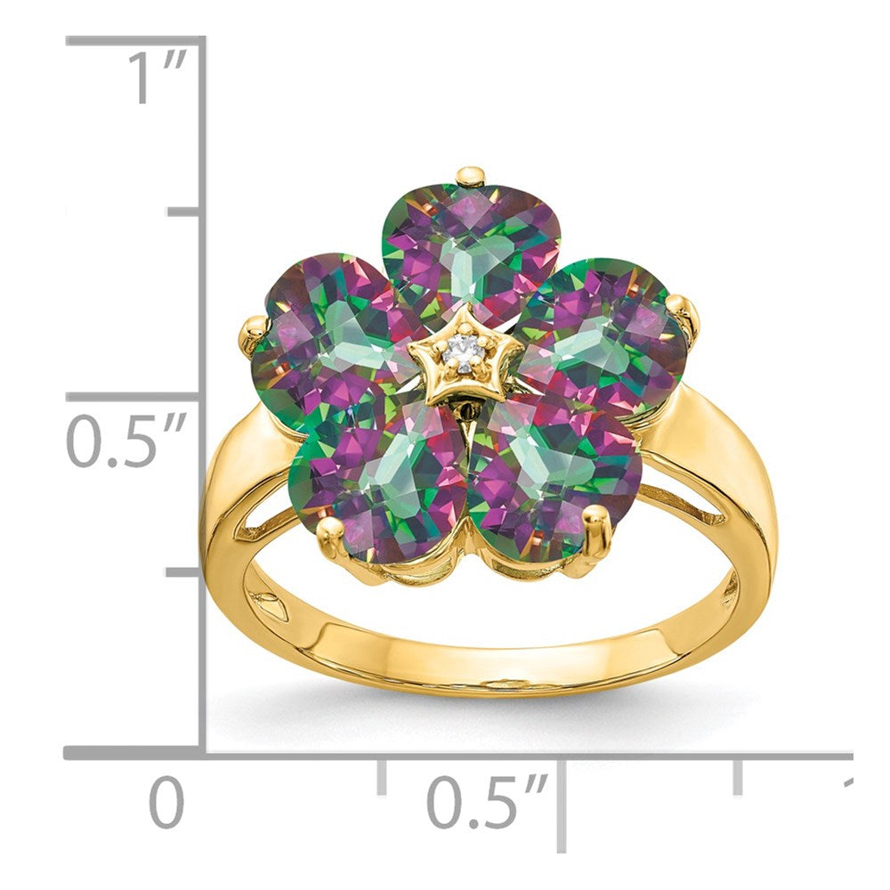 14k AA Diamond ring