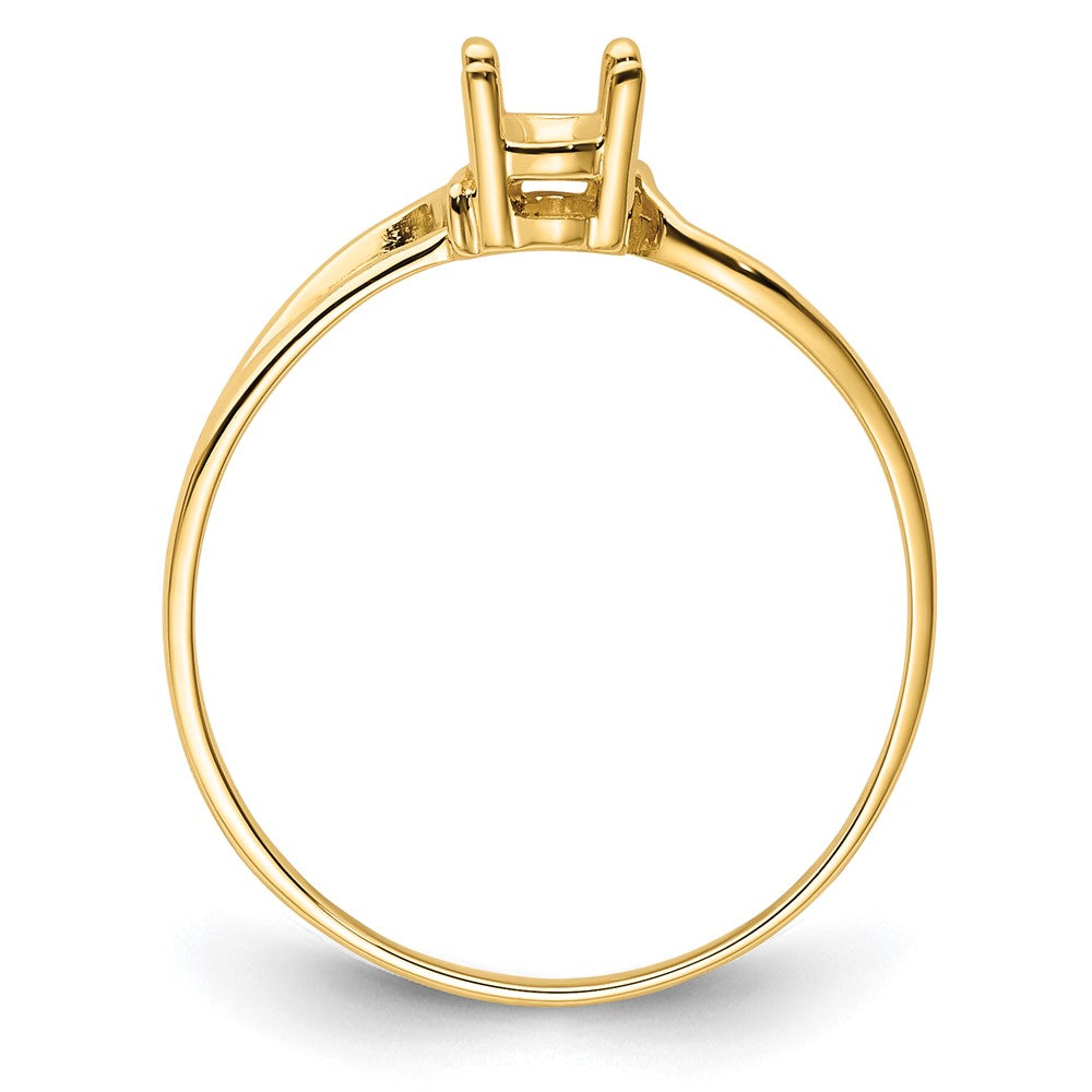 14k 6x4mm Oval Gemstone Ring Mounting